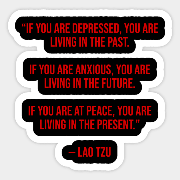 Lao Tzu Quote Sticker by n23tees